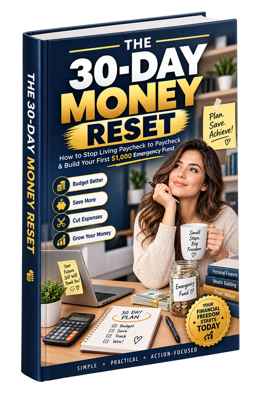 The 30-Day Money Reset – Budget Planner & Savings Guide to Stop Living Paycheck to Paycheck
