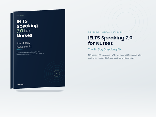 IELTS Speaking 7.0 for Nurses — The 14-Day Speaking Fix (PDF Workbook)
