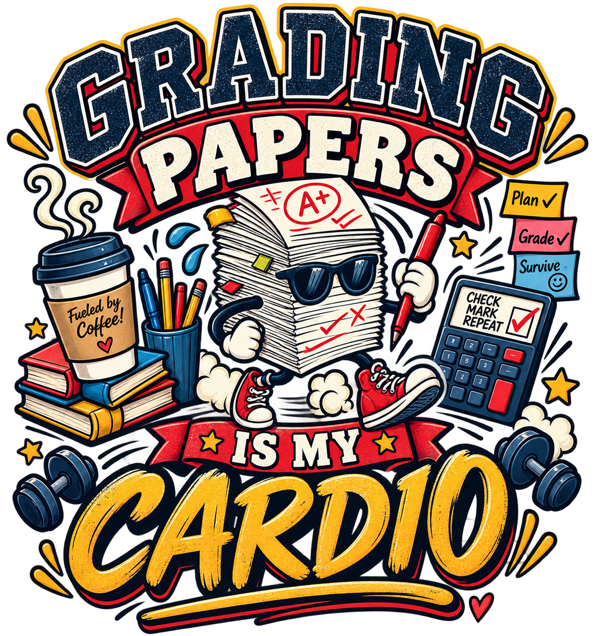 Funny Teacher Sublimation PNG Bundle | 10 Teacher Shirt Designs