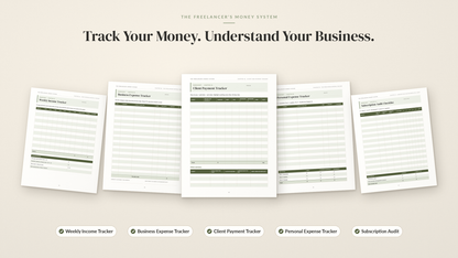 The Freelancer's Money System – Irregular Income Budget Workbook & Planner