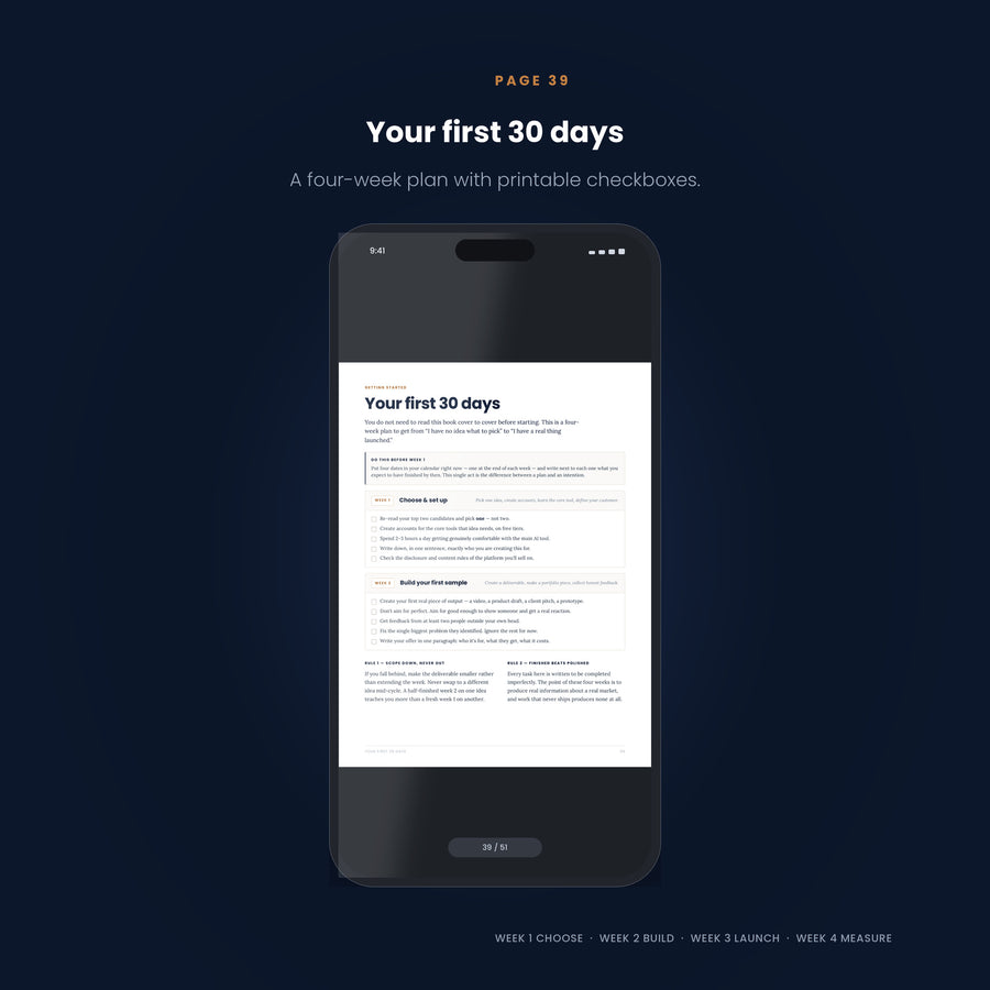 AI Side Hustle Blueprint | 30 Ways to Make Money With AI — 2026 PDF Guide