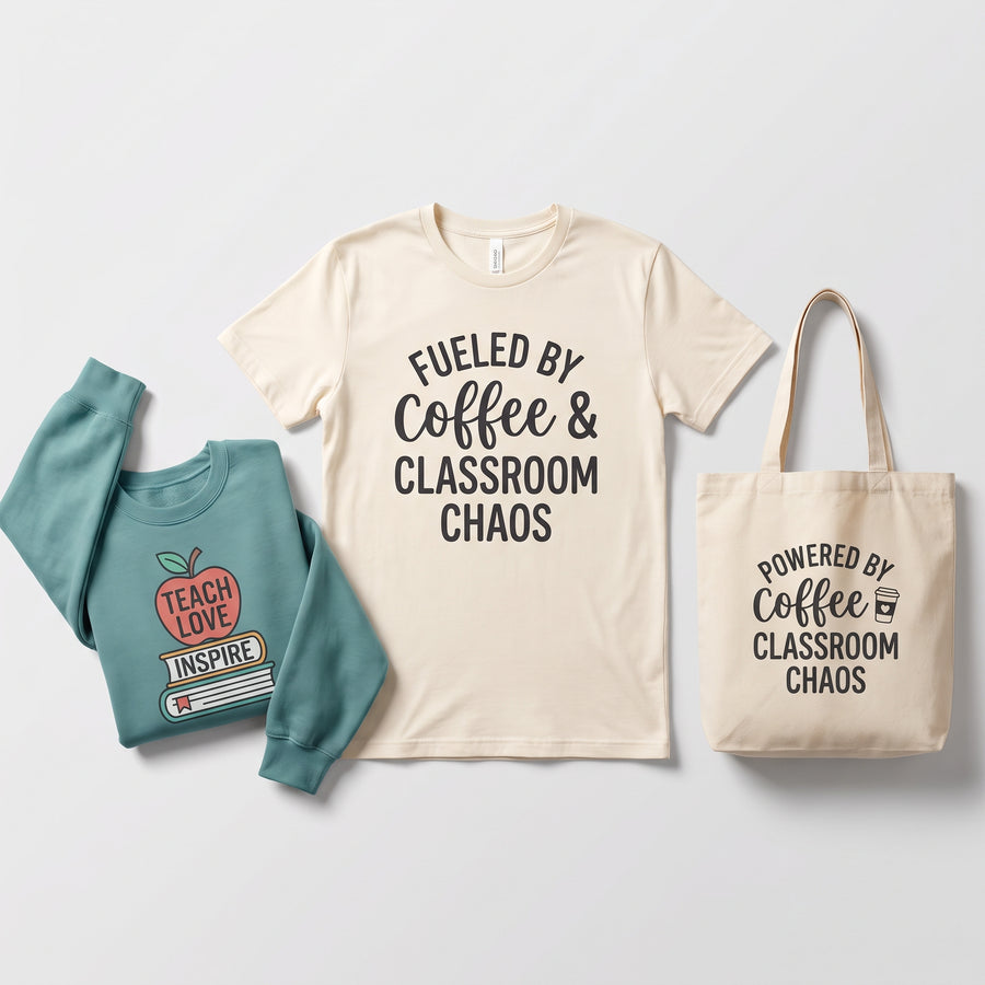 Funny Teacher Sublimation PNG Bundle | 10 Teacher Shirt Designs